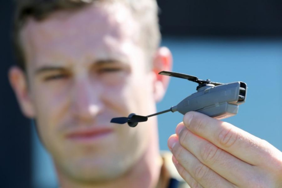 The smallest Unmanned Aircraft System (UAS) on earth is displayed in Australia recently. (Photo source: People.com.cn) The smallest Unmanned Aircraft System (UAS) on earth is displayed in Australia recently. (Photo source: People.com.cn)