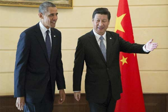 Chinese President Xi Jinping (R) meets with US President Barack Obama in St. Petersburg, Russia, Sept 6, 2013. (Photo/Xinhua) Chinese President Xi Jinping (R) meets with US President Barack Obama in St. Petersburg, Russia, Sept 6, 2013. (Photo/Xinhua)