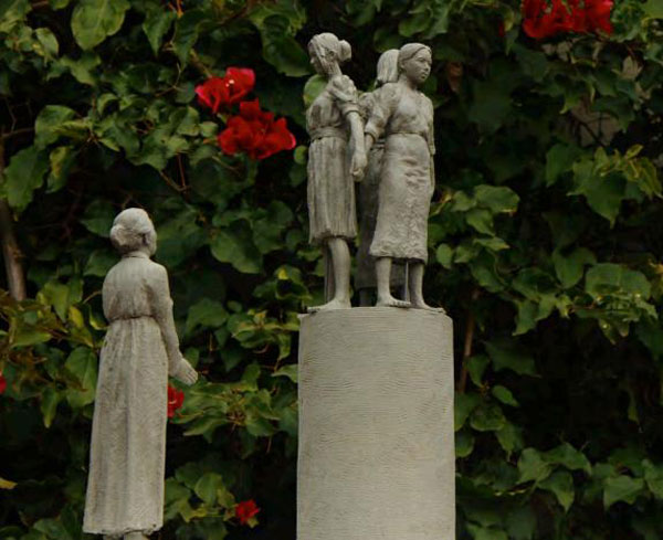 The sculpture by artist Steven Whyte that has been adopted for the memorial dedicated to