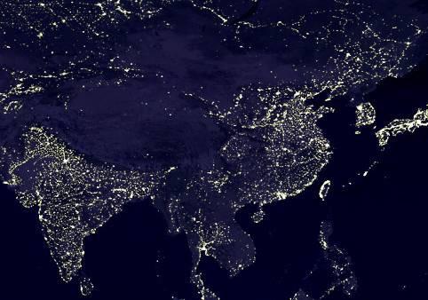 (Image of Earth's City Lights) (Image of Earth's City Lights)