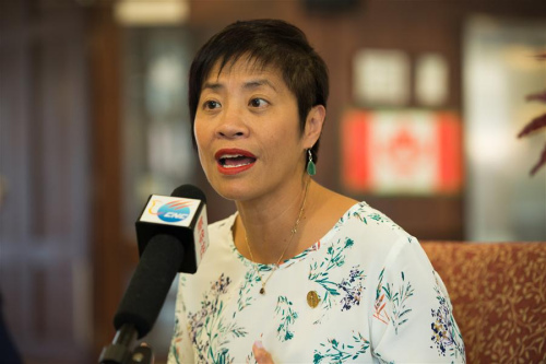 Soo Wong, a member of Provincial Parliament of Canada's Ontario province, is interviewed with Xinhua in Toronto, Canada, on Aug. 24, 2017. (Xinhua/Li Haitao) Soo Wong, a member of Provincial Parliament of Canada's Ontario province, is interviewed with Xinhua in Toronto, Canada, on Aug. 24, 2017. (Xinhua/Li Haitao)