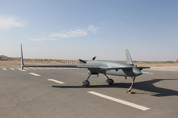 A CH-3 drone rests on the runway.(Provided to China Daily) A CH-3 drone rests on the runway.(Provided to China Daily)