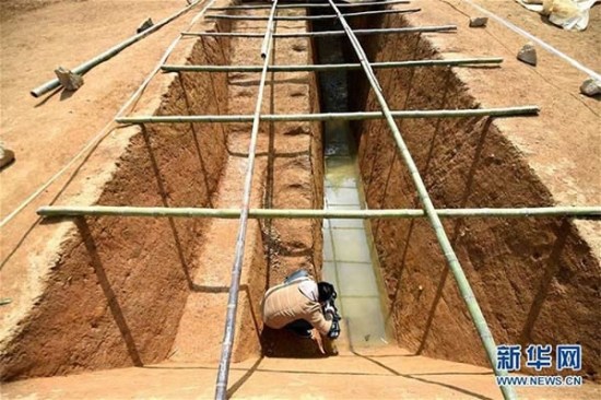 Archaeologists have excavated 11 dikes near the ancient city of Liangzhu in the Yuhang district of Hangzhou. /Xinhua Photo