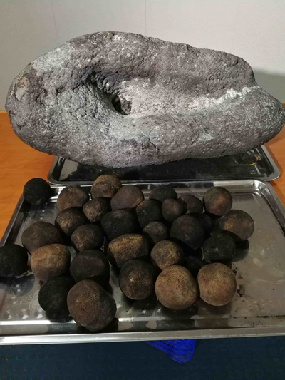 Mineral samples collected by Haima. (Photo/CGTN) Mineral samples collected by Haima. (Photo/CGTN)