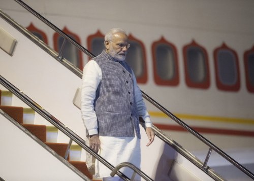 Indian Prime Minister Narendra Modi arrives in Wuhan, Central China's Hubei Province on April 27, 2018. (Photo/Xinhua) Indian Prime Minister Narendra Modi arrives in Wuhan, Central China's Hubei Province on April 27, 2018. (Photo/Xinhua)