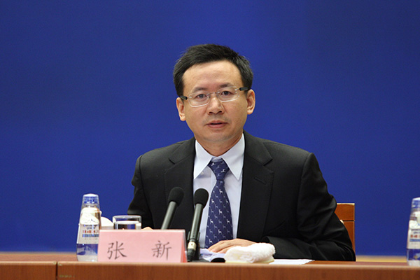 Zhang Xin, deputy director at the Shanghai branch of the People's Bank of China,at a media briefing held by the State Council Information Office, Oct 23, 2015. (Wang Zhuangfei/China Daily) Zhang Xin, deputy director at the Shanghai branch of the People's Bank of China,at a media briefing held by the State Council Information Office, Oct 23, 2015. (Wang Zhuangfei/China Daily)