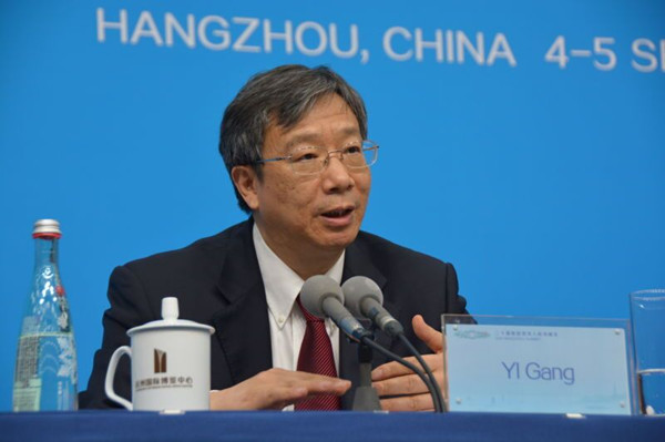 Yi Gang, deputy govenor of People's Bank of China, addresses a press conference. Photo: Xia Xiaolun Yi Gang, deputy govenor of People's Bank of China, addresses a press conference. Photo: Xia Xiaolun