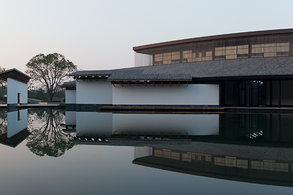A section of the newly completed Wuzhen Internet International Convention Center in Zhejiang province, which will be the venue for the World Internet Conference. (Photo/China Daily) A section of the newly completed Wuzhen Internet International Convention Center in Zhejiang province, which will be the venue for the World Internet Conference. (Photo/China Daily)