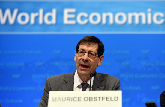 Maurice Obstfeld, chief economist at the International Monetary Fund (IMF), attends a press briefing at the IMF headquarters in Washington D.C., the United States, on April 18, 2017. (Xinhua/Yin Bogu) Maurice Obstfeld, chief economist at the International Monetary Fund (IMF), attends a press briefing at the IMF headquarters in Washington D.C., the United States, on April 18, 2017. (Xinhua/Yin Bogu)
