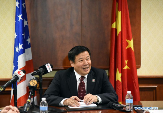 Chinese Vice Minister of Finance Zhu Guangyao speaks at a press briefing after the conclusion of the first China-U.S. Comprehensive Economic Dialogue (CED) in Washington D.C., the United States, July 19, 2017. (Xinhua/Jin Minmin) Chinese Vice Minister of Finance Zhu Guangyao speaks at a press briefing after the conclusion of the first China-U.S. Comprehensive Economic Dialogue (CED) in Washington D.C., the United States, July 19, 2017. (Xinhua/Jin Minmin)