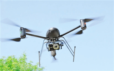 A drone produced by a company in Beijing. (File photo/Chinanews.com) A drone produced by a company in Beijing. (File photo/Chinanews.com)