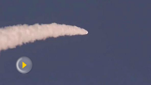 China's first private rocket blasts off on May 17, 2018. (Photo/Video screenshot) China's first private rocket blasts off on May 17, 2018. (Photo/Video screenshot)