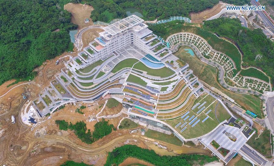 Photo taken on Sept. 20, 2016 shows the outside of China National GeneBank (CNGB) in Shenzhen, south China\'s Guangdong Province. The CNGB was officially opened Thursday, aiming to promote human health research and the conservation of global bio-diversity. (Photo/Xinhua)