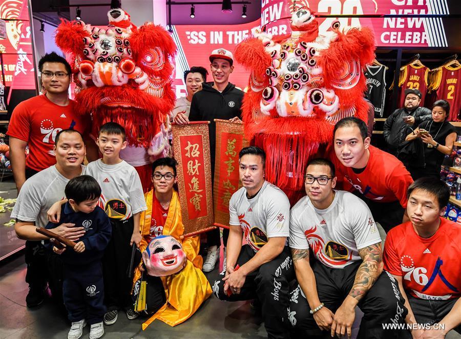 NBA star Jeremy Lin greets Lunar New Year in New York City (1/4)