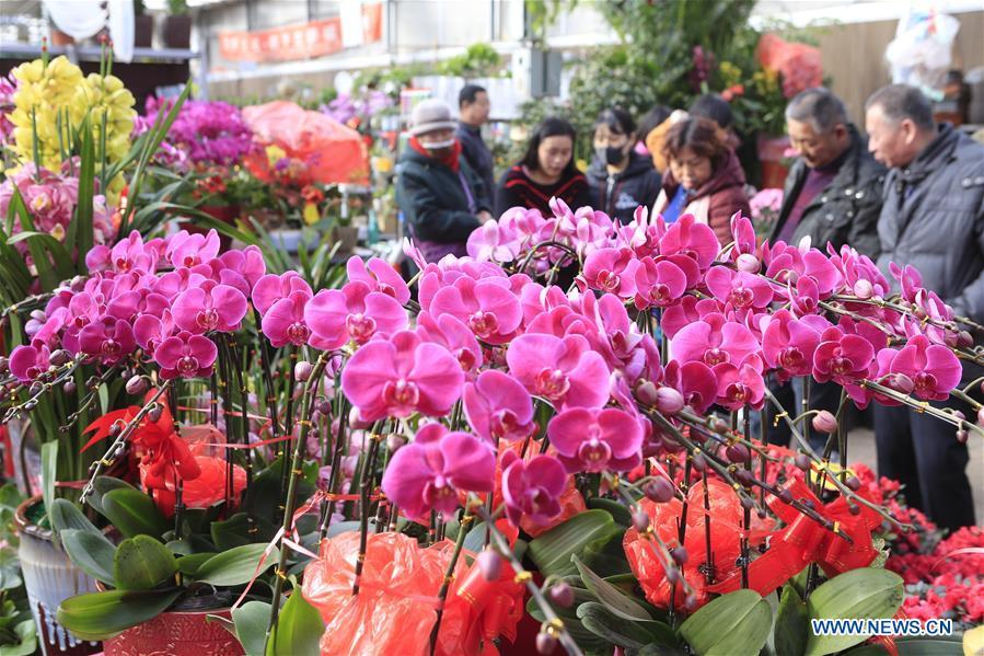 People across China buy flowers amid festive mood (1/5)