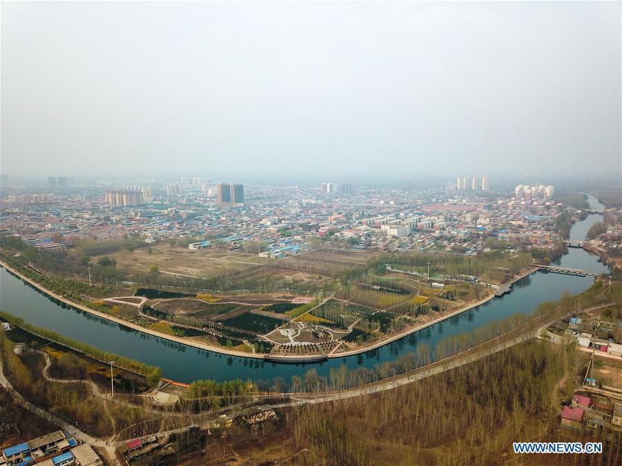 One year on: aerial view of Xiongan New Area(1/13)