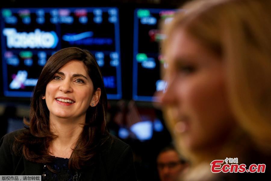 NYSE Chief Operating Officer Stacey Cunningham, who will be the New York Stock Exchange\'s (NYSE) first female president, speaks during an interview with CNBC on the floor of the NYSE in New York, U.S., May 22, 2018. For the first time in its 226-year history, the New York Stock Exchange has a woman president. Stacey Cunningham, who is currently the NYSE’s chief operating officer, will become the exchange’s 67th president as of Friday.(Photo/Agencies)