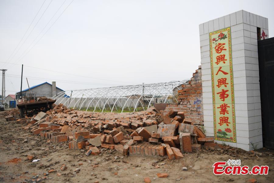 An earthquake with a magnitude of 5.7 rocked Ningjiang District, Songyuan City of Northeast China\'s Jilin Province at 1:50 a.m. Monday Beijing time, according to the China Earthquake Networks Center (CENC). (Photo: China News Service/Zhang Yao)