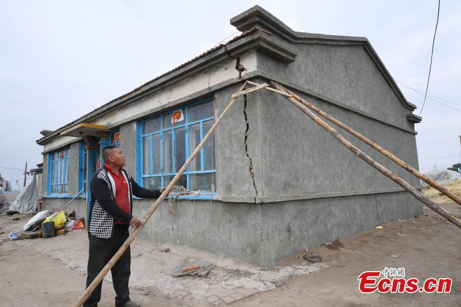 An earthquake with a magnitude of 5.7 rocked Ningjiang District, Songyuan City of Northeast China\'s Jilin Province at 1:50 a.m. Monday Beijing time, according to the China Earthquake Networks Center (CENC). (Photo: China News Service/Zhang Yao)