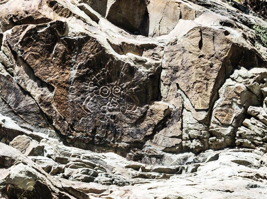 Rock art on the Helan Mountain in Ningxia Hui autonomous region, May 21, 2018. (Photo provided to chinadaily.com.cn)