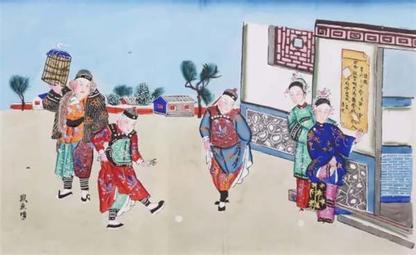 The New Year painting from Qing Dynasty depicts people kicking stone balls in the yard. (Photo/Collected by the Capital Museum)
During ancient times, children didn\'t have smart phone, iPad or computer to entertain them. Instead, they came up with interesting games to play in their childhood. Let\'s take a look.
Stone balls
During the Qing Dynasty (1644-1911), kicking a stone ball around was a popular sport in the northern part of China, and it was often played in the winter to keep warm. Stones were carved into small balls and kicked along with feet.
In 1999, the sport was included in the competition item in the 6th National Ethnic Group Traditional Sports Meeting held in Beijing.