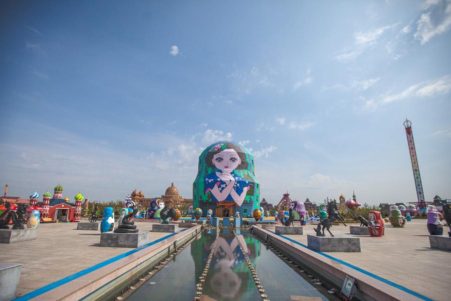 The Matryoshka Piazza in Manchuria, North China\'s Inner Mongolia autonomous region, June 5, 2018. (Photo provided to chinadaily.com.cn)