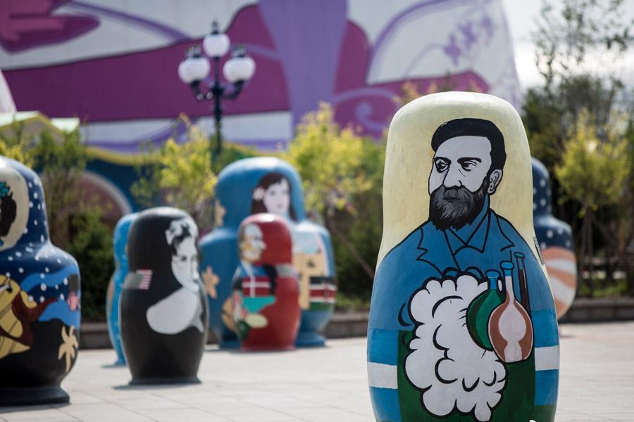 The Matryoshka Piazza in Manchuria, North China\'s Inner Mongolia autonomous region, June 5, 2018. (Photo provided to chinadaily.com.cn)