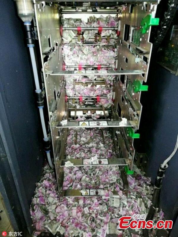 Rats have reportedly destroyed Rs 1.2 million Indian rupees at an ATM machine in district Tinsukia of Assam state, police said. The pictures of the shredded notes inside the ATM have gone viral on social media. Many have called it a “surgical strike by mice”. According to reports, the carcass of a rat was found among the shredded notes. (Photo/IC)