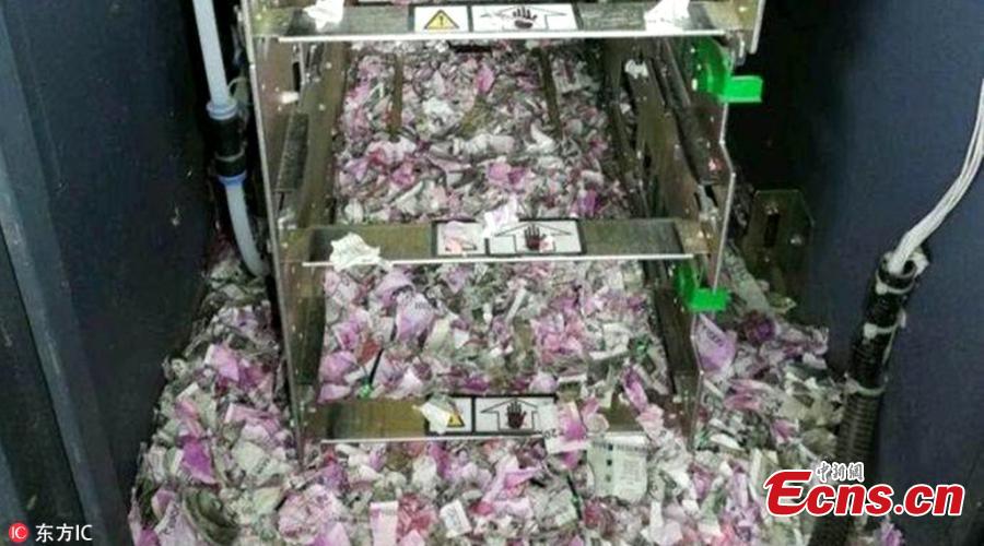 Rats have reportedly destroyed Rs 1.2 million Indian rupees at an ATM machine in district Tinsukia of Assam state, police said. The pictures of the shredded notes inside the ATM have gone viral on social media. Many have called it a “surgical strike by mice”. According to reports, the carcass of a rat was found among the shredded notes. (Photo/IC)