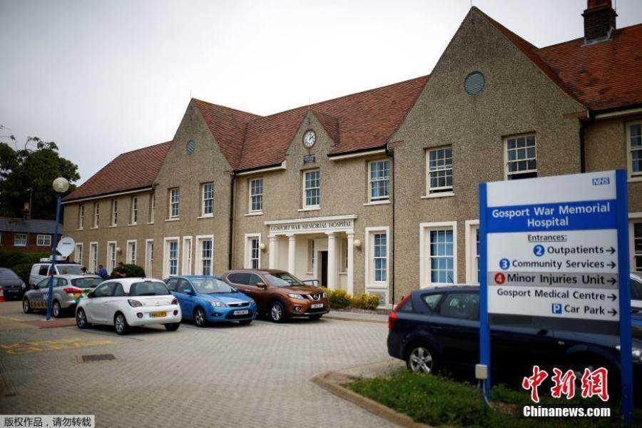 The exterior of Gosport War Memorial Hospital can be seen here in Gosport, Britain, June 20, 2018. More than 450 patients died prematurely in a British hospital after they were given powerful painkillers with no medical justification, in what a damning report on Wednesday found was a “disregard for human life”. (Photo/Agencies)