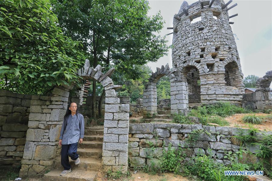 Song Peilun is seen at his stone castle \