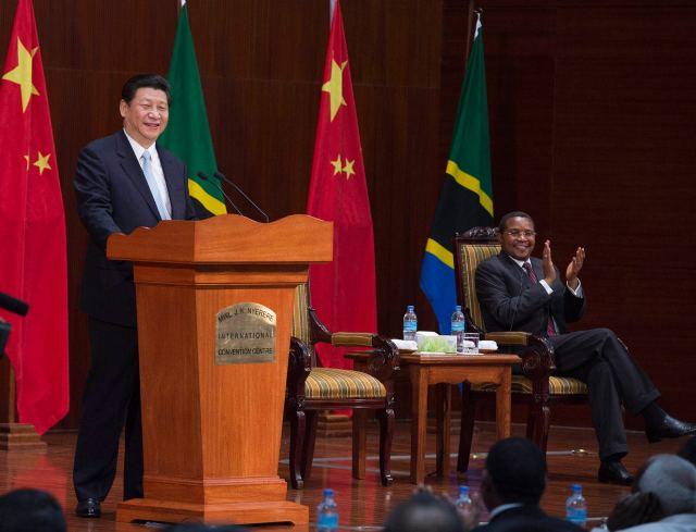 Chinese President Xi Jinping delivers a speech at the Julius Nyerere International Convention Center in Dar Es Salaam, Tanzania on March 25, 2013. (Photo/Xinhua)
The Chinese and African people should enhance unity, cooperation, mutual support and assistance so as to make our dreams come true. We should also work with the rest of the world to realize the dream of the world for enduring peace and common prosperity, and make new and even greater contribution to the noble cause of peace and development of mankind.
---in a speech at the Julius Nyerere International Convention Center in Dar Es Salaam, Tanzania, March 25, 2013