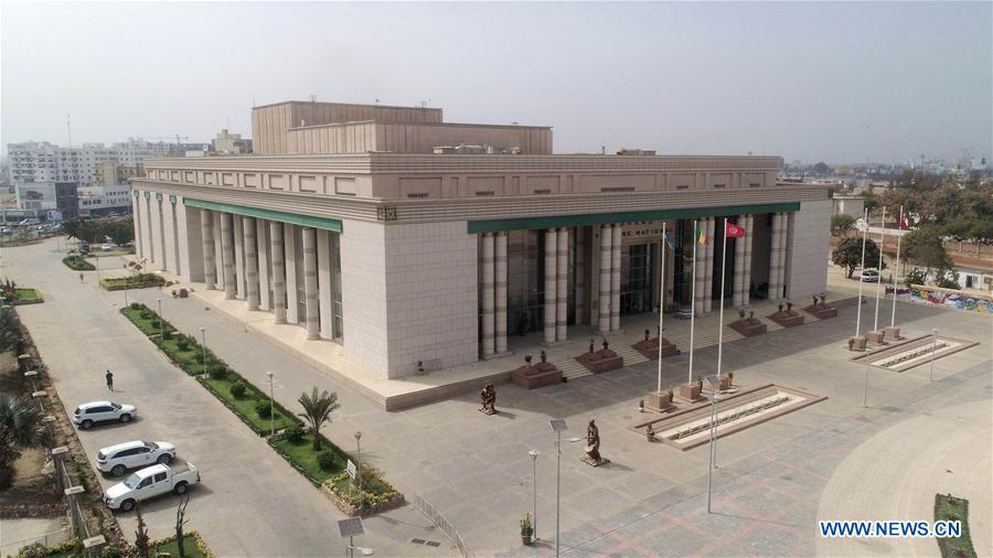 Aerial photo taken on June 6, 2018 shows the general view of National Grand Theater in Dakar, Senegal. In the past five years, China and African nations have deepened political mutual trust, mutual assistance in development and mutual learning in visions, and made concerted efforts in building the Belt and Road and a closer China-Africa community with a shared future. (Photo/Xinhua)