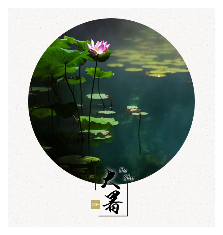 Besides the traditional light clothes, cooled fruits, and tools such as fans, porcelain pillows and bed mats, the Chinese also emphasize psychological efforts, such as staying tranquil and taking in the cool faint breezes with one\'s heart. (Photo/CGTN)
In Chinese Taoism, it is believed that “when extremity reached, the course will be reversed,” so even though the heat seems unbearable in these days, the autumn is already on its way.