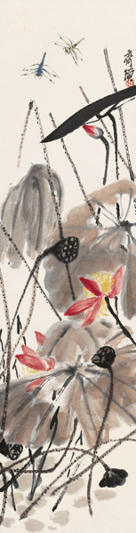 One of Qi Baishi\'s paintings on show. (Photo provided to China Daily)
Be it landscapes, birds, flowers or figures, Qi\'s paintings are high on expression and detail, Wu says. He is also known for his seal carvings, poems and for setting art school trends.

Qi was prolific even in his 70s. In a group of paintings that are now on show, Qi drew some insects in the corners, leaving parts of the images blank. According to Lyu Xiao, another researcher at the Beijing Fine Art Academy, Qi did so because he wanted to fill in the parts later while focusing on the finer details first, before his eyesight became weaker.

\