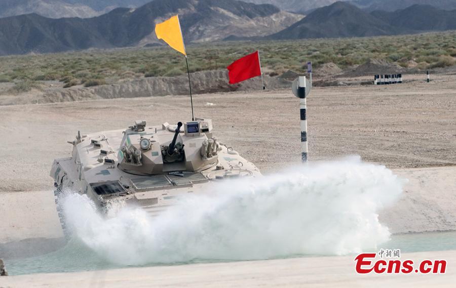 A Zimbabwean infantry fighting vehicle during the \