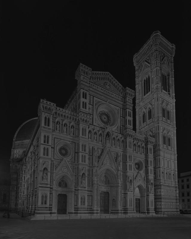 Duomo, Florence, from Gates of Paradise series, Hiroshi Sugimoto, courtesy of Galleria Continua (San Gimignano, Beijing, Les Moulins, Habana), 2017. (Photo provided to chinadaily.com.cn)