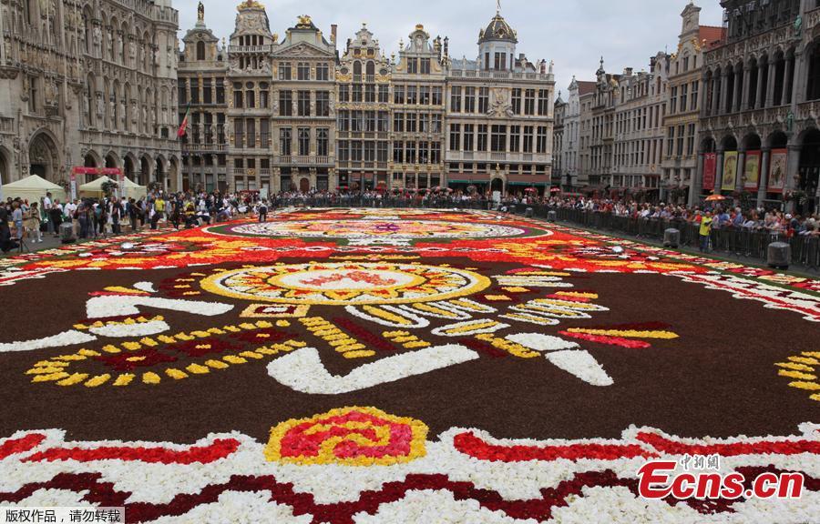 A 1,800 square meters flower carpet on the theme \