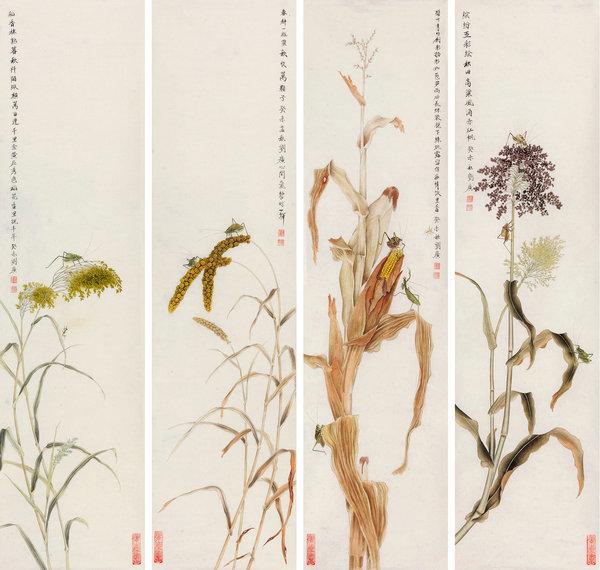 Liu Guang’s paintings are now shown at a solo exhibition, titled The Sound of Mountains and Waters, at the Poly Art Museum in Beijing. (Photo provided by chinadaily.com.cn)