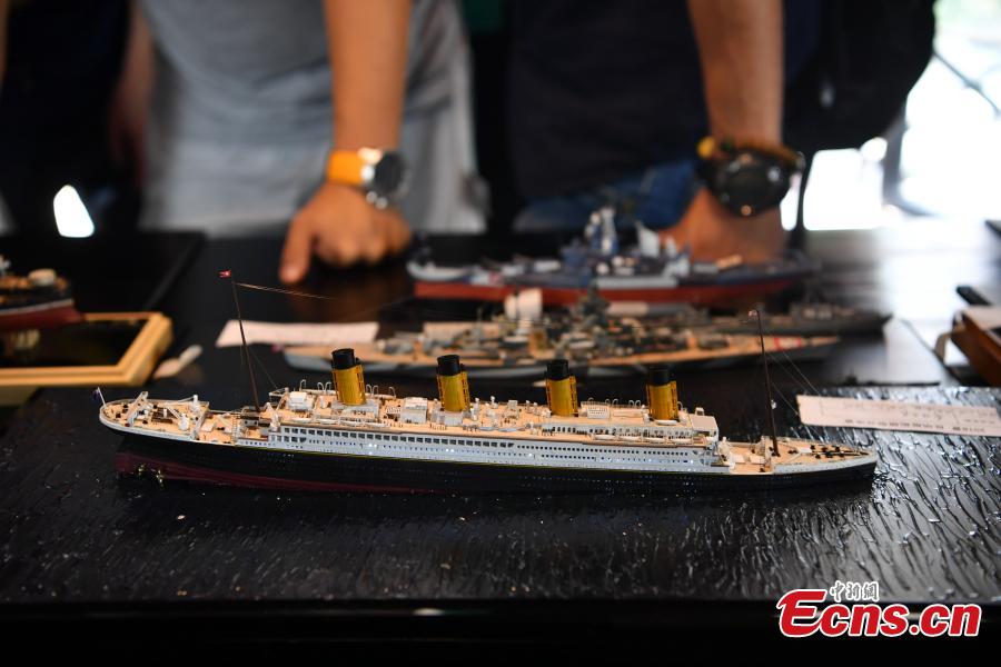 Model ships are on show at an event in Kunming City, Southwest China’s Yunnan Province, Aug. 25, 2018. Judges were invited score the models, which were replicas of various vessels, including warships. (Photo: China News Service/Liu Ranyang)