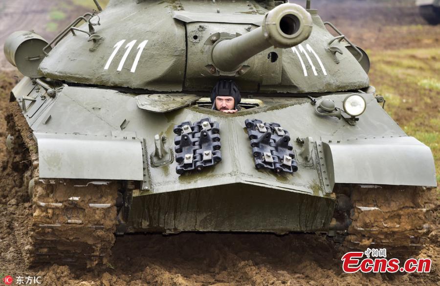 A tank is seen during the Tank Day 2018 in Lesany, Czech Republic, on Sept. 1, 2018. (Photo/Agencies)