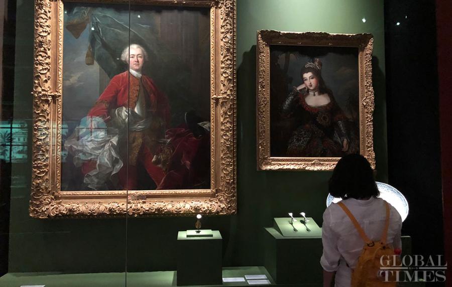 Opening ceremony for exhibition Prince and Princess of Monaco - A European Dynasty kicks off at the Meridien Gate of the Palace Museum, Beijing on Thursday. The exhibition opens to the public on Friday. (Photos: Luo Yunzhou/GT)