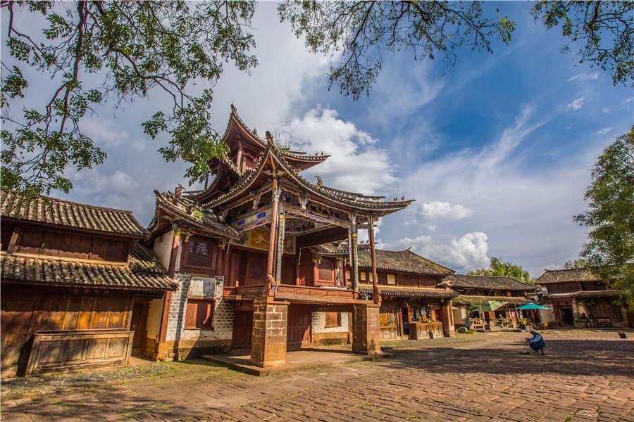 A view of Shaxi ancient town in Jianchuan county, Yunnan Province. (Photo provided to chinadaily.com.cn)