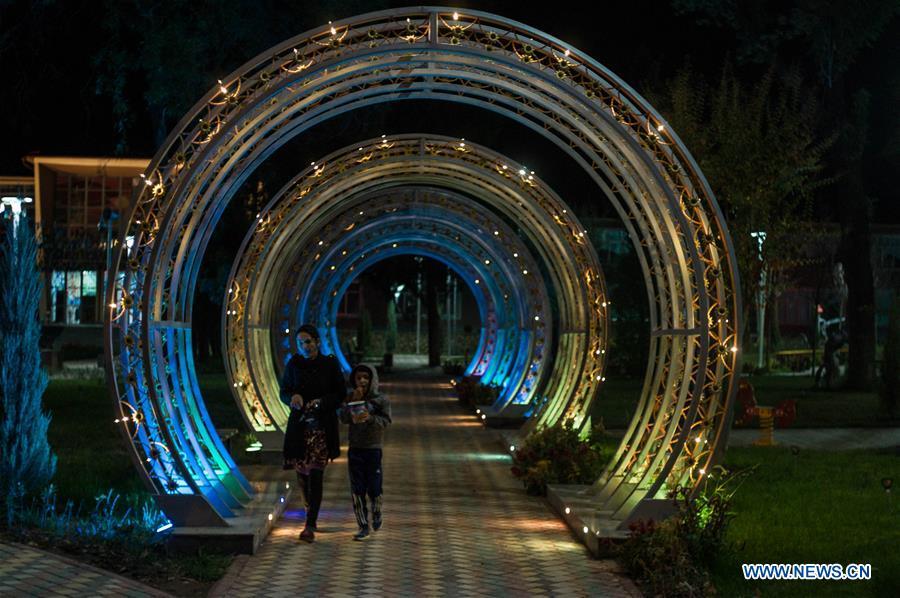 Photo taken on Oct. 11, 2018 shows a view of Dushanbe, Tajikistan. (Xinhua/Wu Zhuang)
