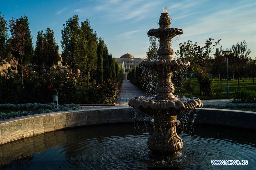 Photo taken on Oct. 11, 2018 shows a view of Dushanbe, Tajikistan. (Xinhua/Wu Zhuang)