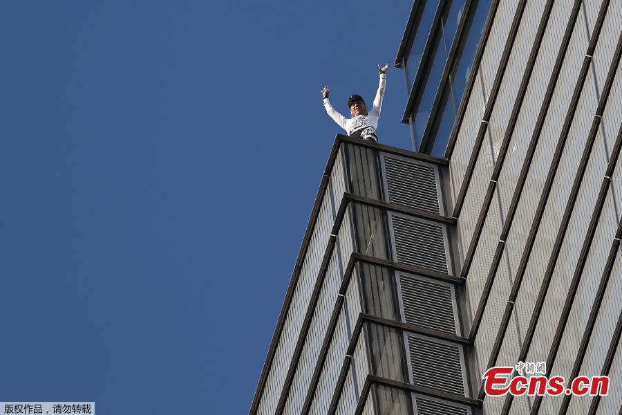 French urban climber Alain Robert, also known as \