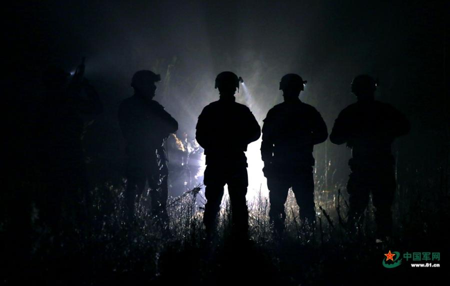 A detachment of the Xinjiang Armed Police Corps held a \