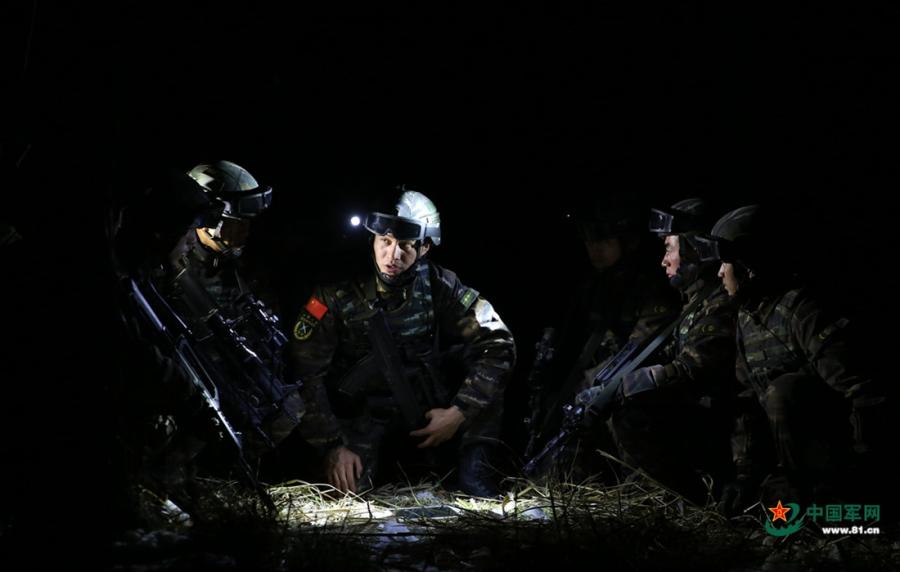 A detachment of the Xinjiang Armed Police Corps held a \