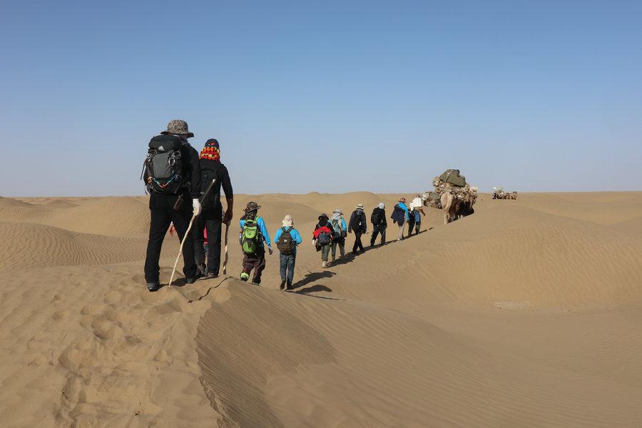 47 heritage sites and more than 70 pieces of relics were found at the middle and lower reaches of the Keriya River in Northwest China\'s Xinjiang Uygur autonomous region. (Photo provided to chinadaily.com.cn)
