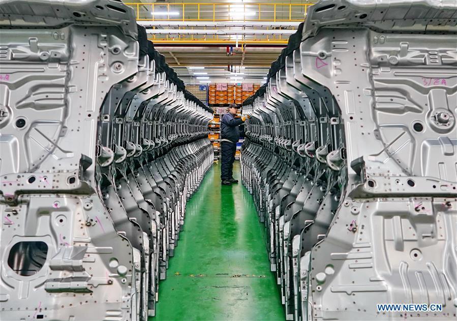 A man works at an auto parts factory in Huanghua City, north China\'s Hebei Province, Nov. 23, 2018. The 18th Central Committee of the Communist Party of China (CPC) held the third plenary session in November, 2013. In the five years since then, China\'s reform momentum had been particularly strong as the CPC decided to advance reform in all aspects during the meeting. Since the third plenary session, Chinese President Xi Jinping has presided over at least 45 high-profile meetings on advancing reforms, during which 400 documents and 1,932 reform plans have been launched. As a result, China\'s reform has been expanded from the economic field to a broad sphere including administrative management, culture, society, ecological conservation, Party building, and the military. (Xinhua/Yang Shiyao)